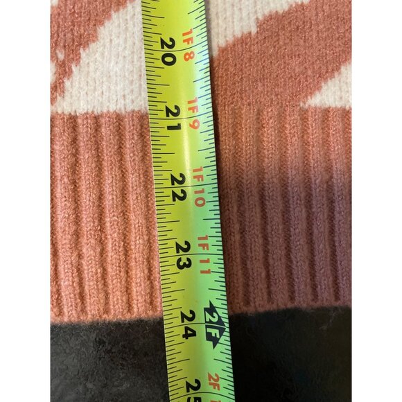 Eloquii NWT Brown White Squared Shoulder Crew Neck Pullover Sweater Sz 14 - Picture 12 of 12